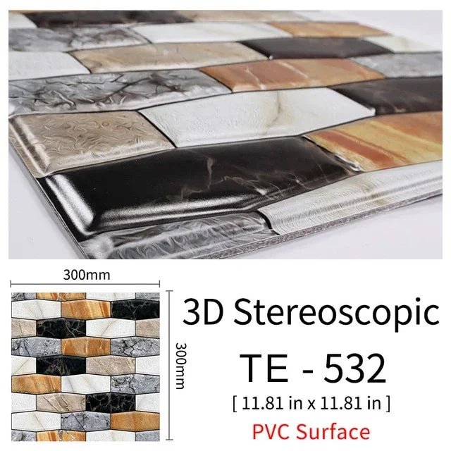 Dan Tuong Gach PVC Nhai Chong Tham 15 Mieng Phong Khach - Daisan Store