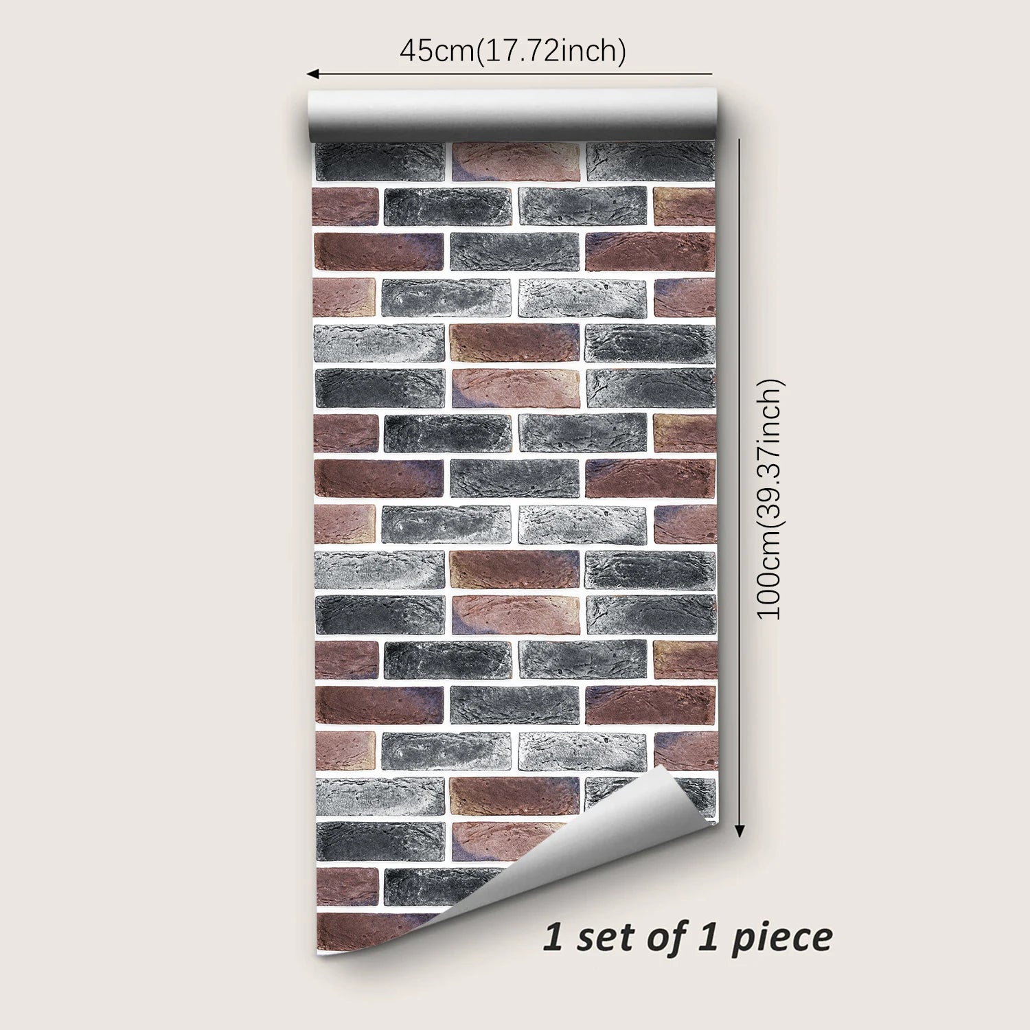 Dán Tường Gạch Retro Nổi Ghép Liền Chống Thấm Hiện Đại - Daisan Store