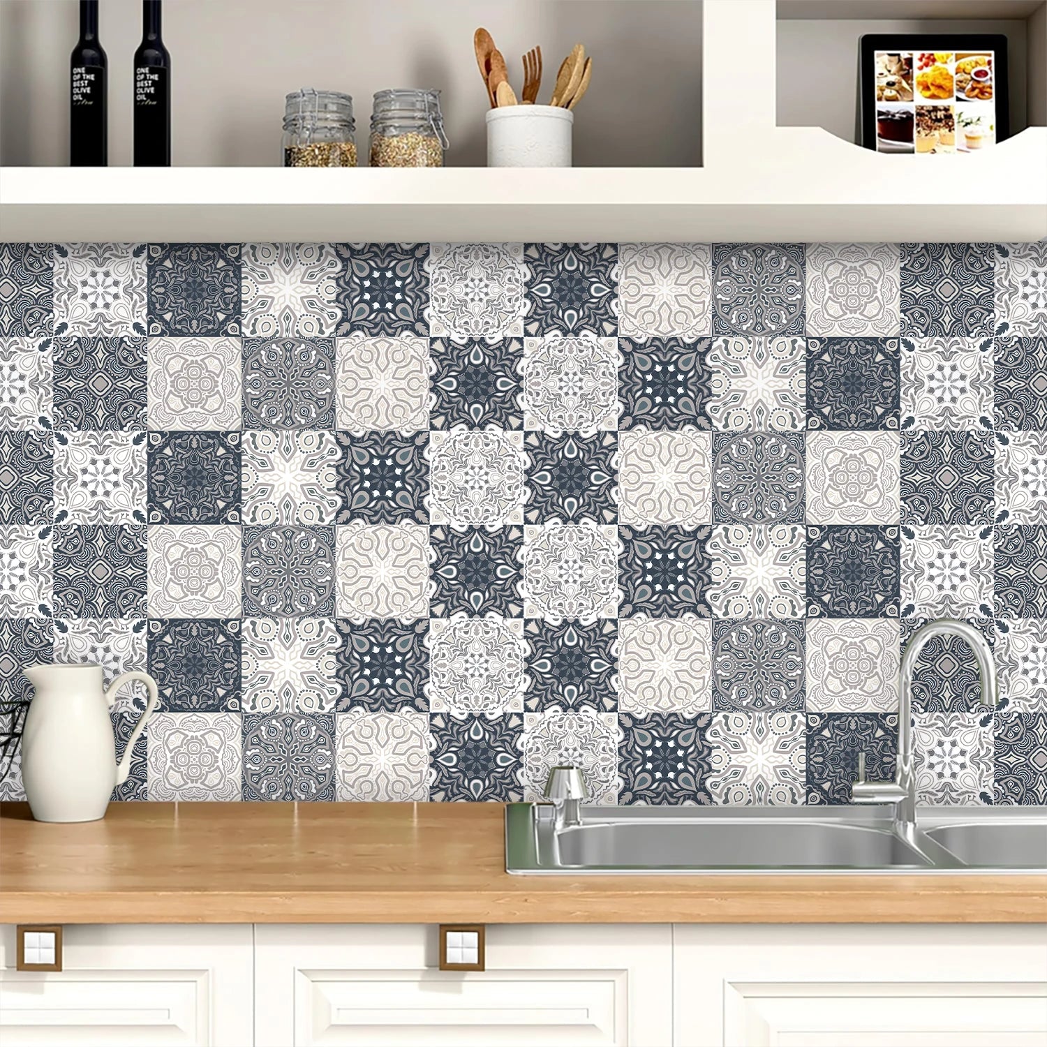 Dán Tường Gốm Phong Cách Châu Âu Cho Bếp Và Phòng Tắm - Daisan Store