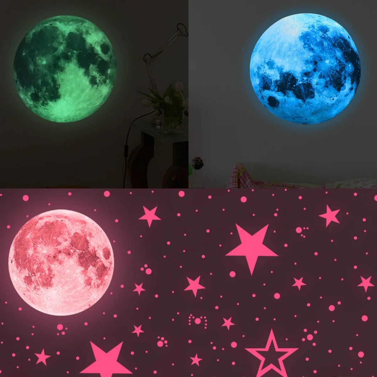 Dan Tuong Mat Trang Phat Sang 3D Chong Nuoc Hien Dai - Daisan Store