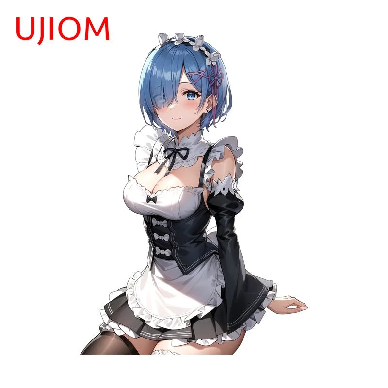 Dan Tuong Ujiom Kawaii Maid Rem Trang Tri Phong Khach - Daisan Store