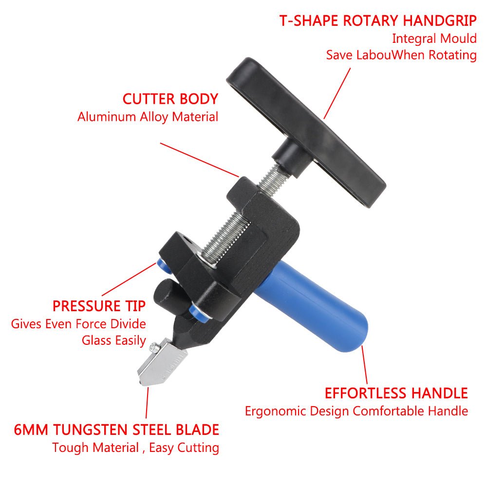 Dao Cắt Kính 2 - in - 1 Chuyên Nghiệp và Phụ Kiện Tile - Daisan Store