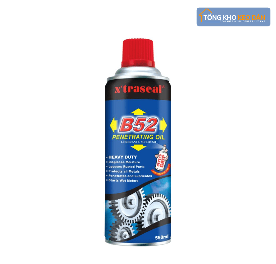 Dầu chống rỉ sét và bôi trơn Xtraseal B52 (Chai xịt chất thẩm thấu R7) - Daisan Store