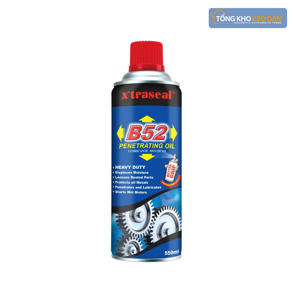 Dầu chống rỉ sét và bôi trơn Xtraseal B52 (Chai xịt chất thẩm thấu R7)