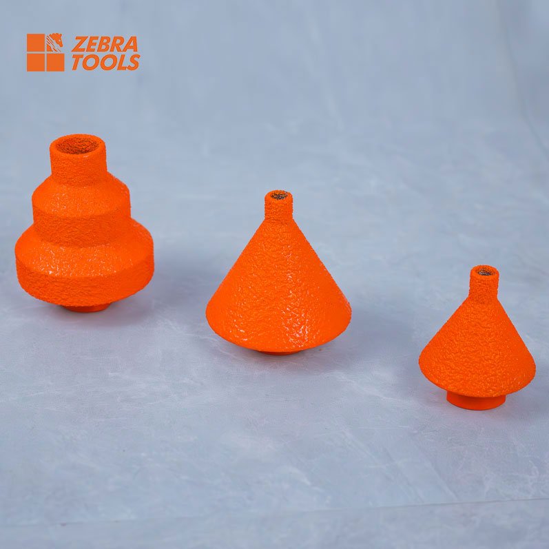 Đầu khoan kim cương đa năng Zebra Tools, đầu côn mài vát cho thép, đá cẩm thạch, đá granit & thạch anh, cán lục giác - Daisan Store