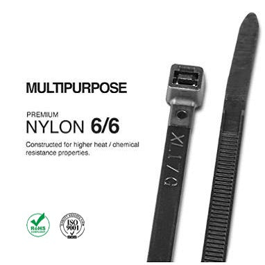 Dây buộc cáp nylon XINGO, tự khóa, nhựa PA66 - Daisan Store