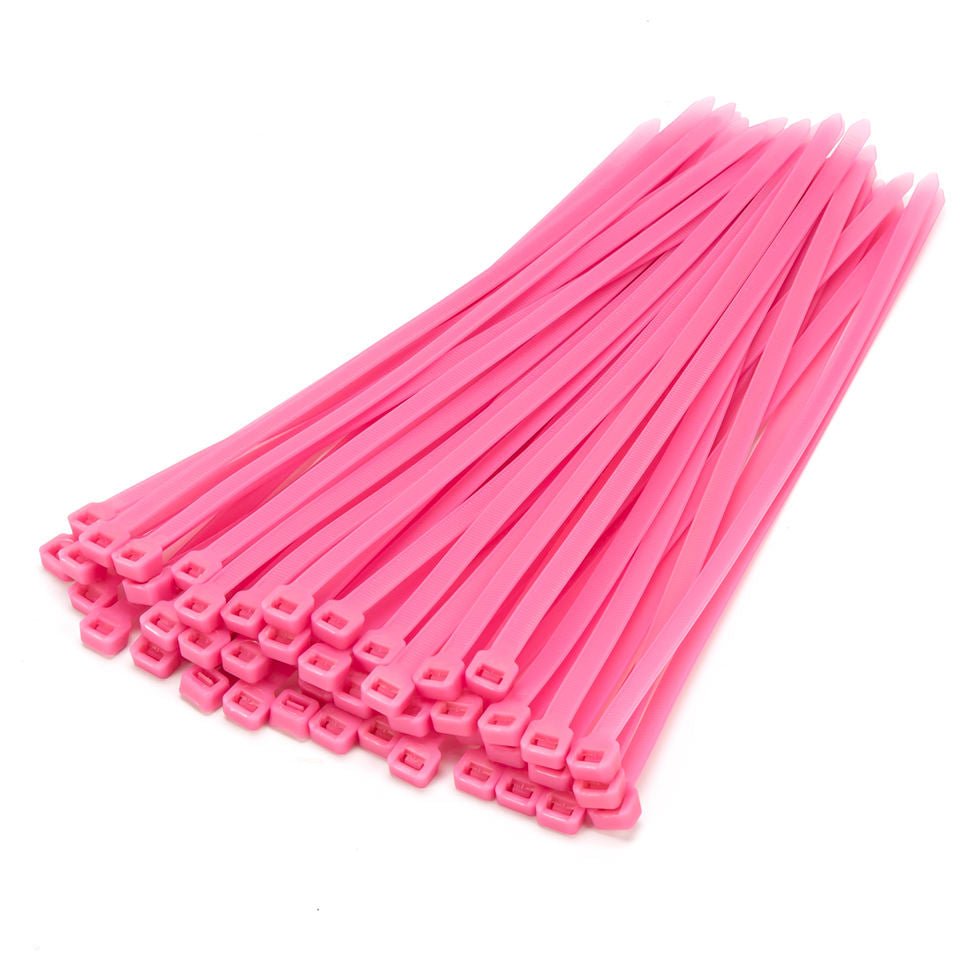 Dây buộc cáp tự khóa nilon 66 màu hồng giảm giá tốt 7.6*400mm nhựa chống tia cực tím PA66 - Daisan Store