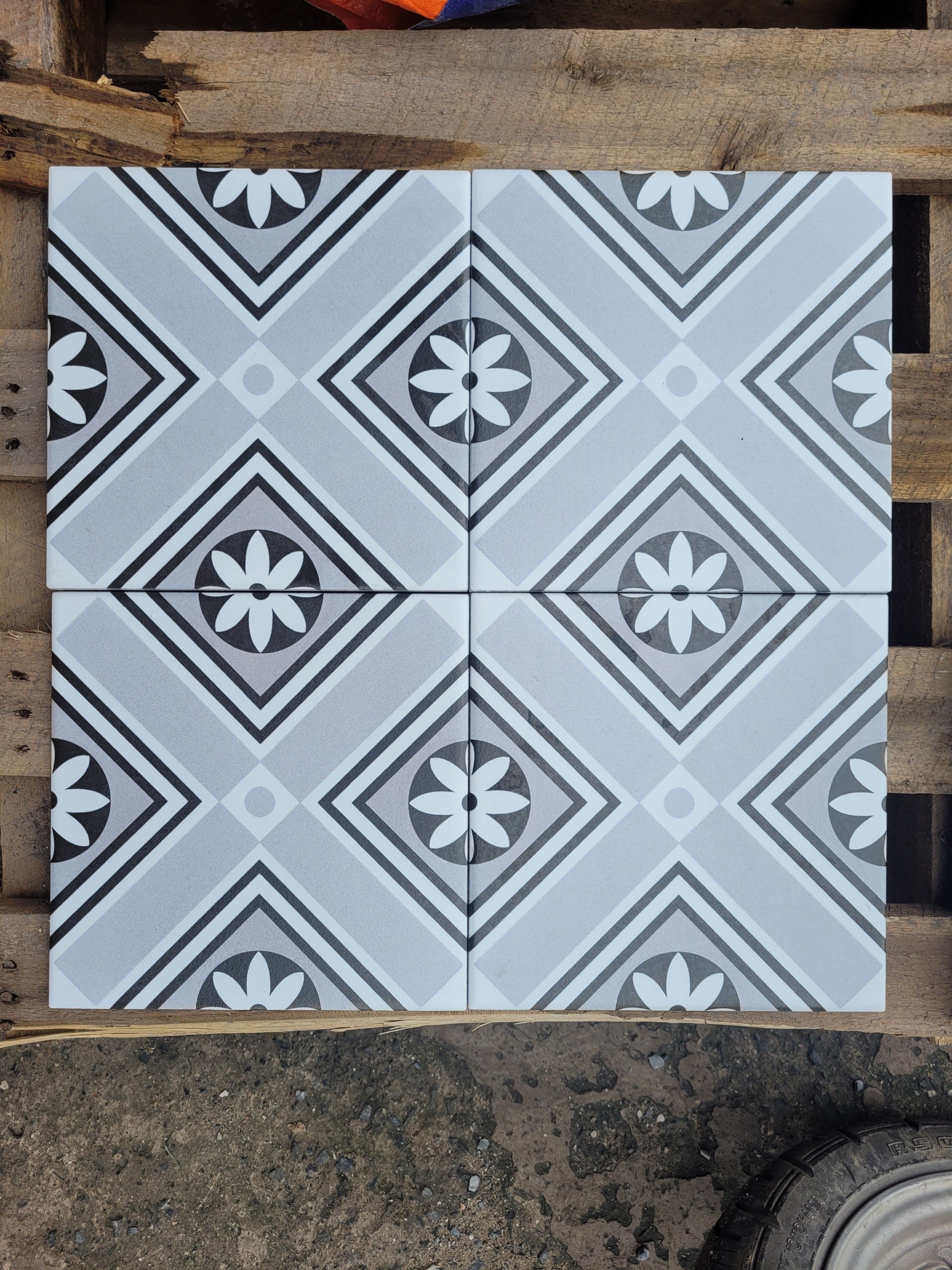 Gạch bông men KT 200x200mm DC217