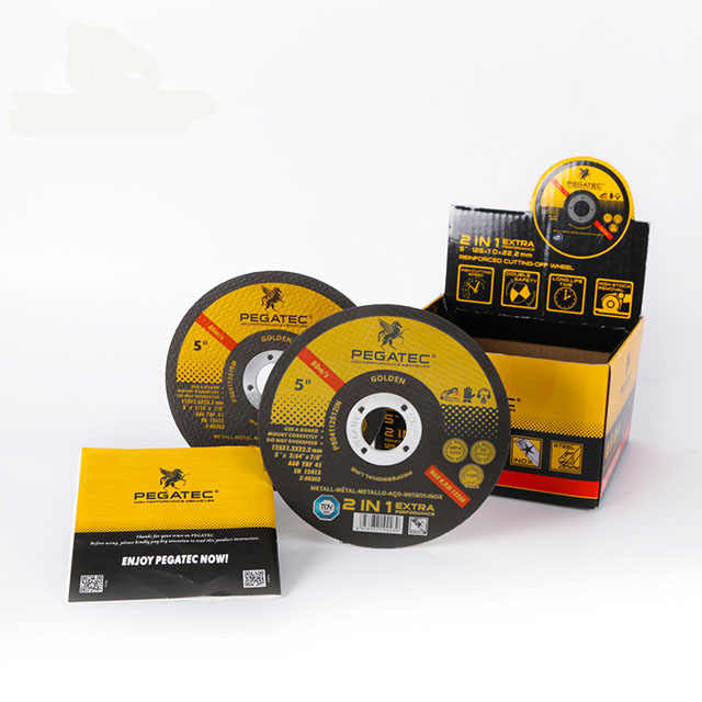 Đĩa cắt PEGATEC 125mm 5&quot; 125x1.2x22mm cho kim loại và thép không gỉ 2 trong 1 - Daisan Store