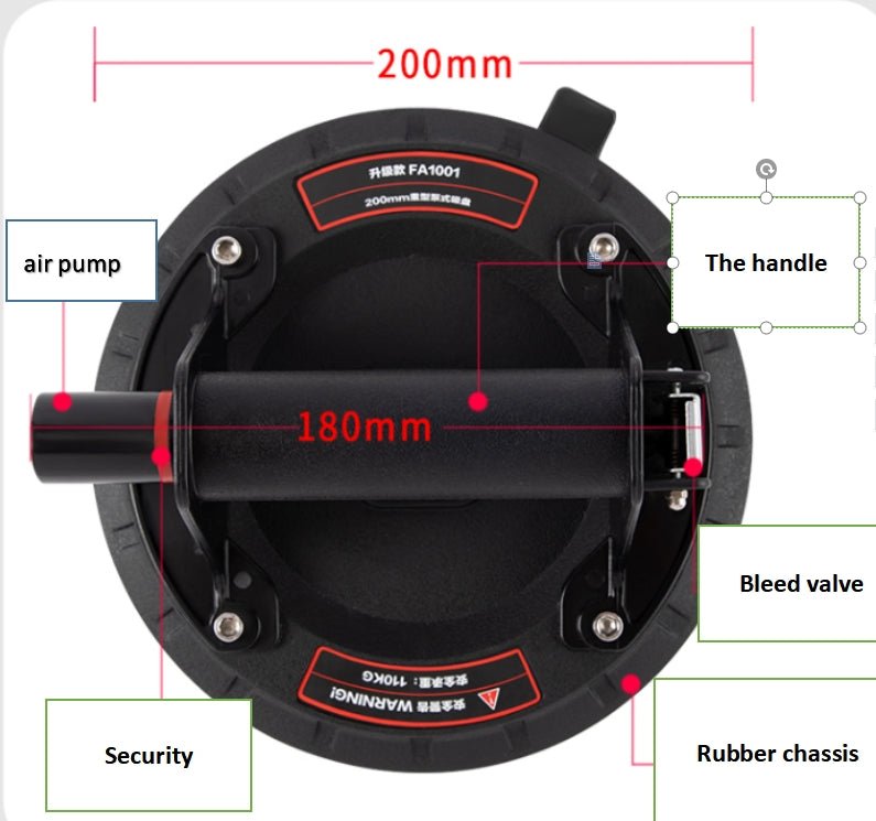 Đĩa hút chân không nâng kính chịu lực cầm tay - Daisan Store