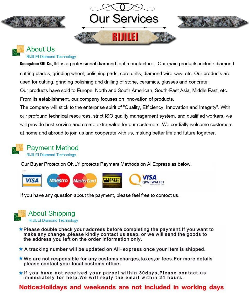 Đĩa Mài Kim Cương 4 Inch RIJILEI Cho Đá Granite & Marble - Daisan Store