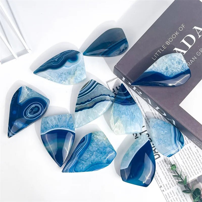 Đồ Trang Trí Pha Lê Chữa Lành Sardonyx Xanh Onyx Agate - Daisan Store