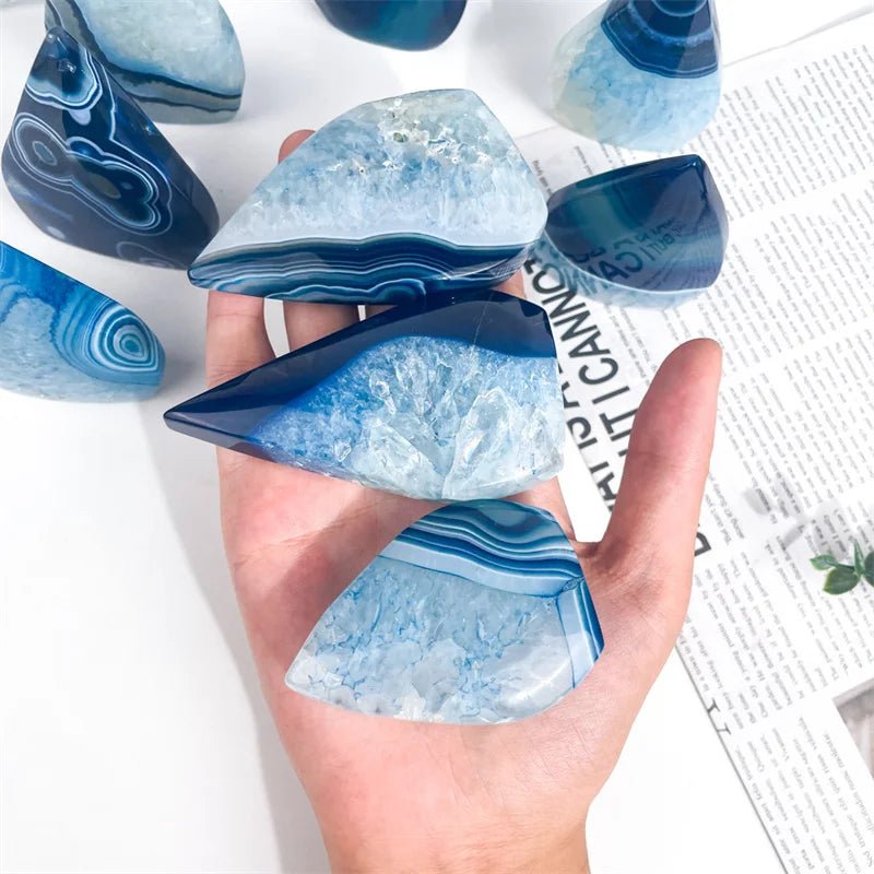 Đồ Trang Trí Pha Lê Chữa Lành Sardonyx Xanh Onyx Agate - Daisan Store