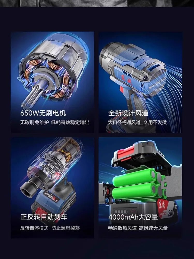 Dongcheng 598N.m Sung Van Tac Dong Khong Choi Voi Pin - Daisan Store