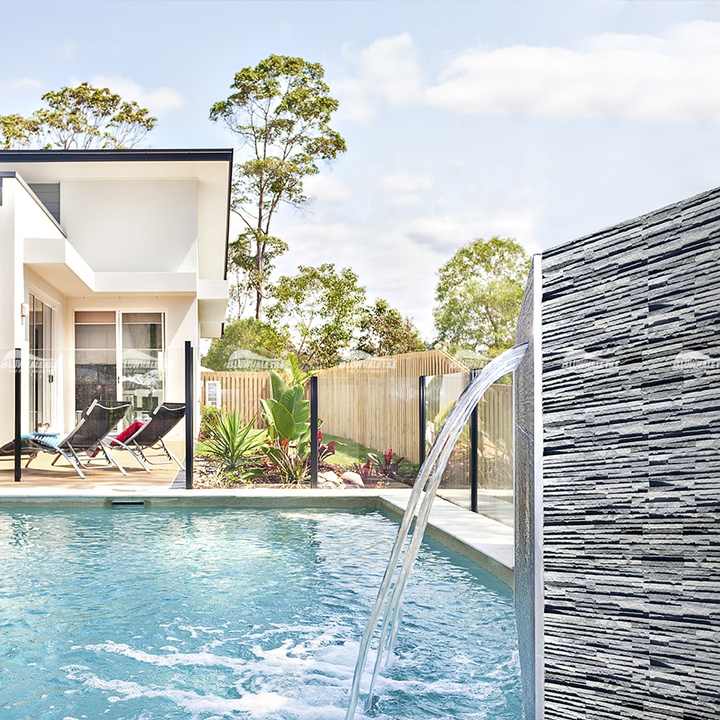 Dự án ốp lát hồ bơi khách sạn Bluwhale bằng đá phiến tự nhiên và đá vôi - Daisan Store