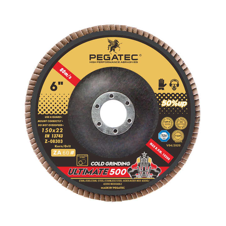 Dụng cụ mài mòn cắt nhanh Zirconia đĩa 6&quot;150*22mm cho kim loại và thép không gỉ - Daisan Store