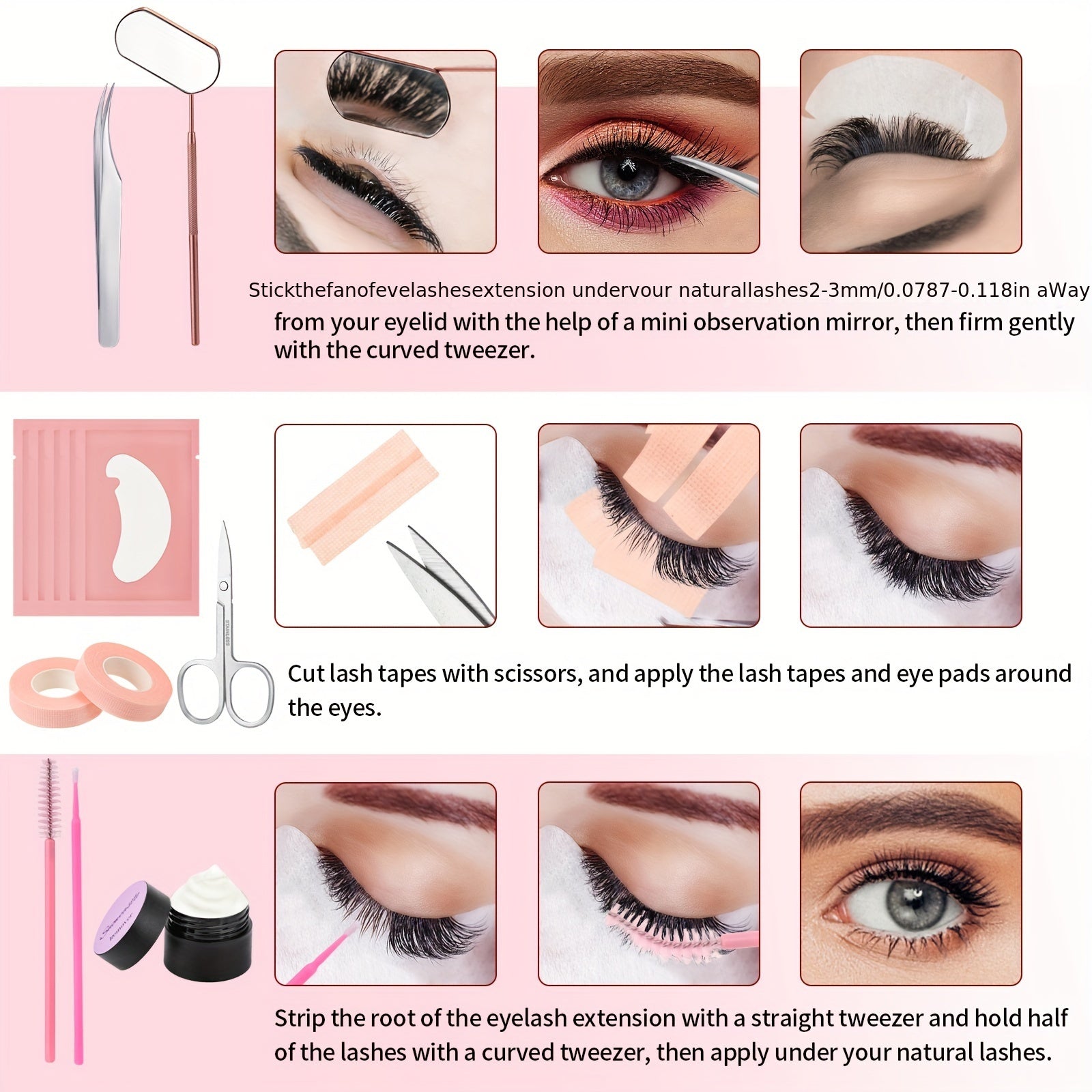 Bộ Dụng Cụ Nối Mi Chuyên Nghiệp Cho Người Mới