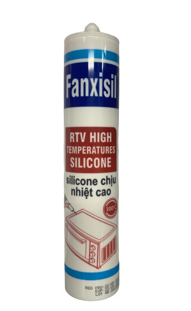 CHẤT TRÁM SILICONE CHỊU NHIỆT – FANXISIL RTV HIGH TEMPERATURE SILICONE SEALANT RED 300ML