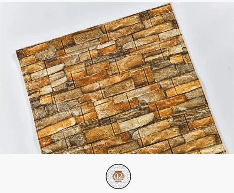 Gạch 3D Dán Tường Chống Nước Trang Trí Phòng 70x100cm - Daisan Store