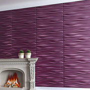 Gạch 3d ốp tường trang trí chống thấm màu tím - Daisan Store