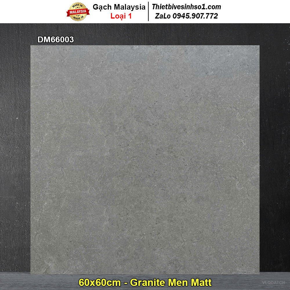 Gạch 60x60 Malaysia DM66003 Ghi Đậm - Daisan Store