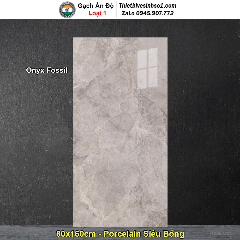 Gạch 80x160 Ấn Độ Onyx Fossil - Daisan Store