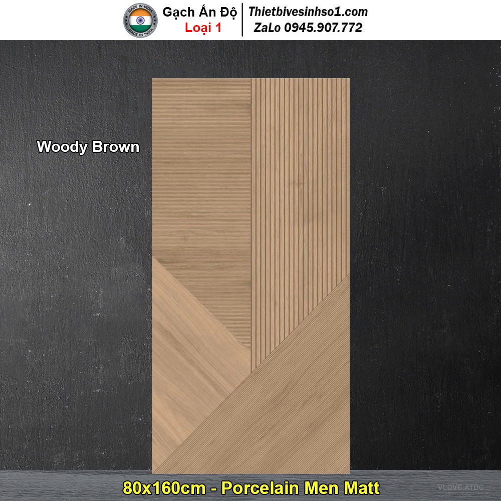 Gạch 80x160 Ấn Độ Woody Brown - Daisan Store