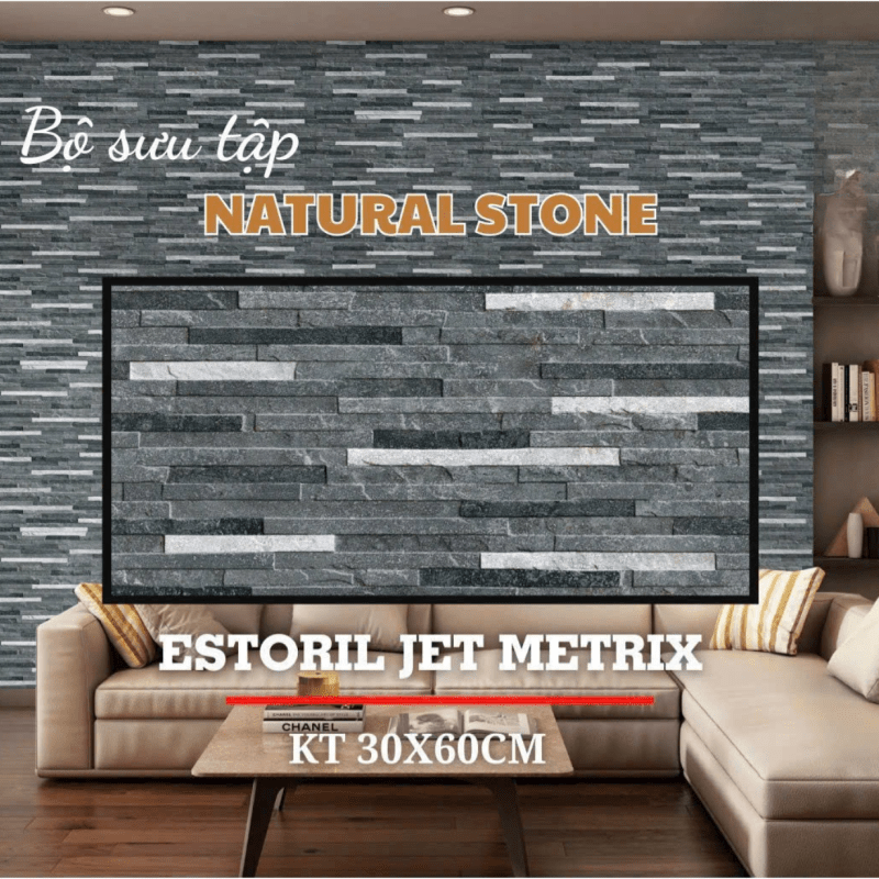 Gạch ấn độ ốp tường nội ngoại thất 300x600mm DS05 - Daisan Store