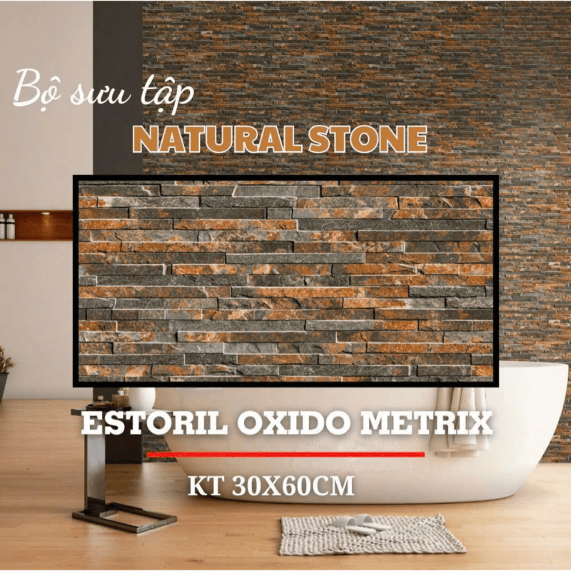 Gạch ấn độ ốp tường nội ngoại thất 300x600mm DS06 - Daisan Store