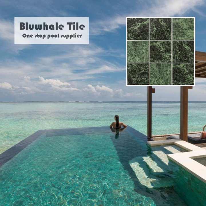 Gạch bể bơi xanh Sukabumi 4x4 giá nhà máy Bluwhale - Daisan Store