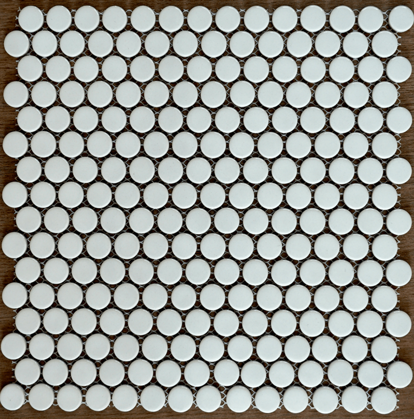 Gạch bi tròn màu trắng bóng KW1001B - Daisan Store