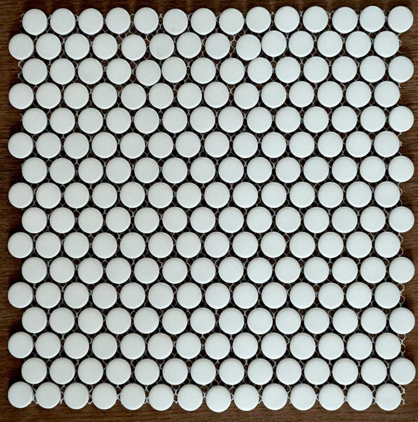 Gạch bi tròn màu trắng mờ KW1005B - Daisan Store