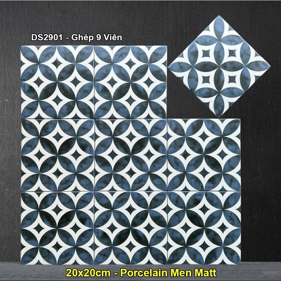 Gạch Bông 20x20 Trung Quốc DS2901 - Daisan Store