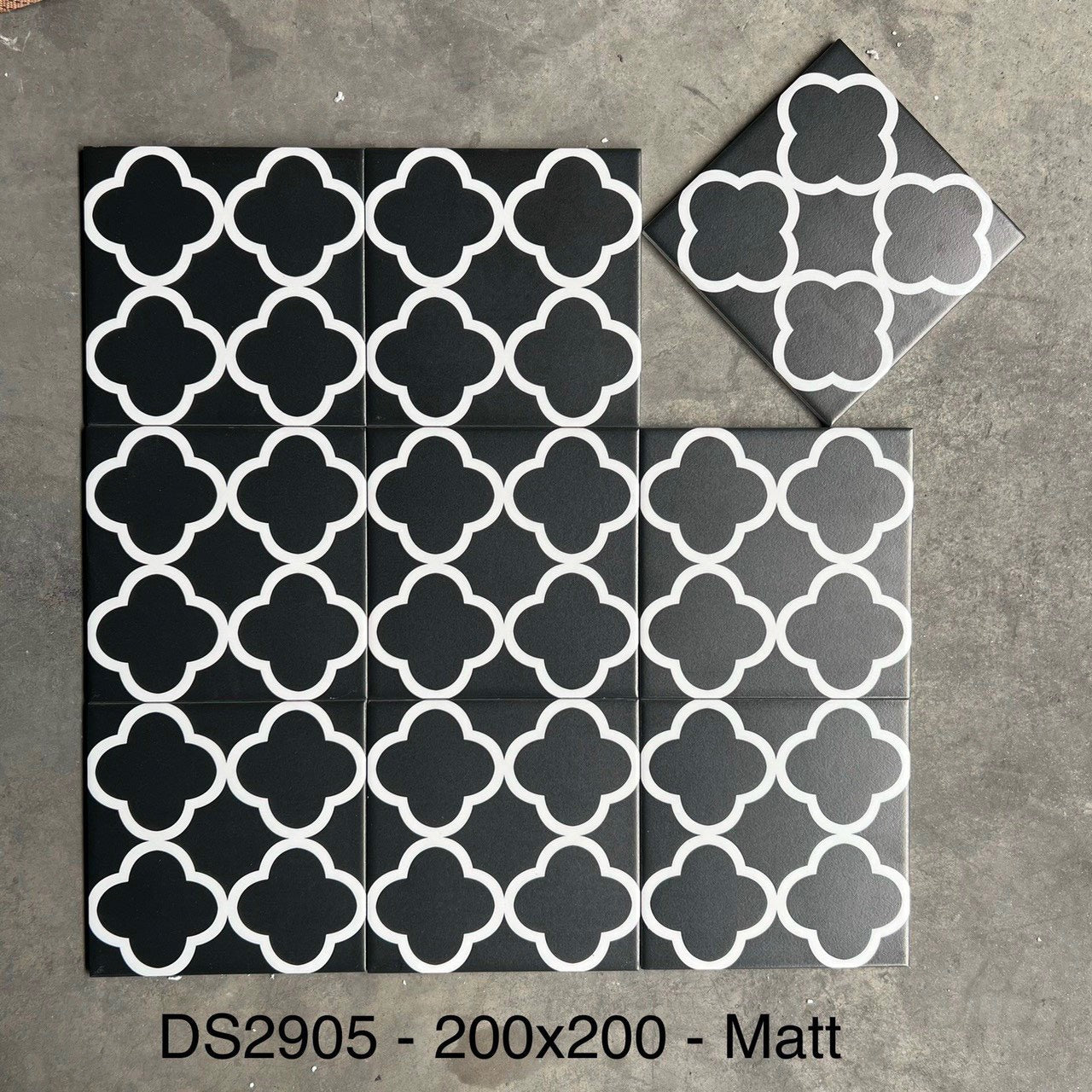 Gạch Bông KT 200x200mm (BD trắng) DS2905 - Daisan Store