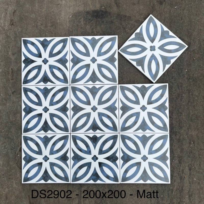 Gạch bông KT 200x200mm (BD vàng) mã DS2902 - Daisan Store