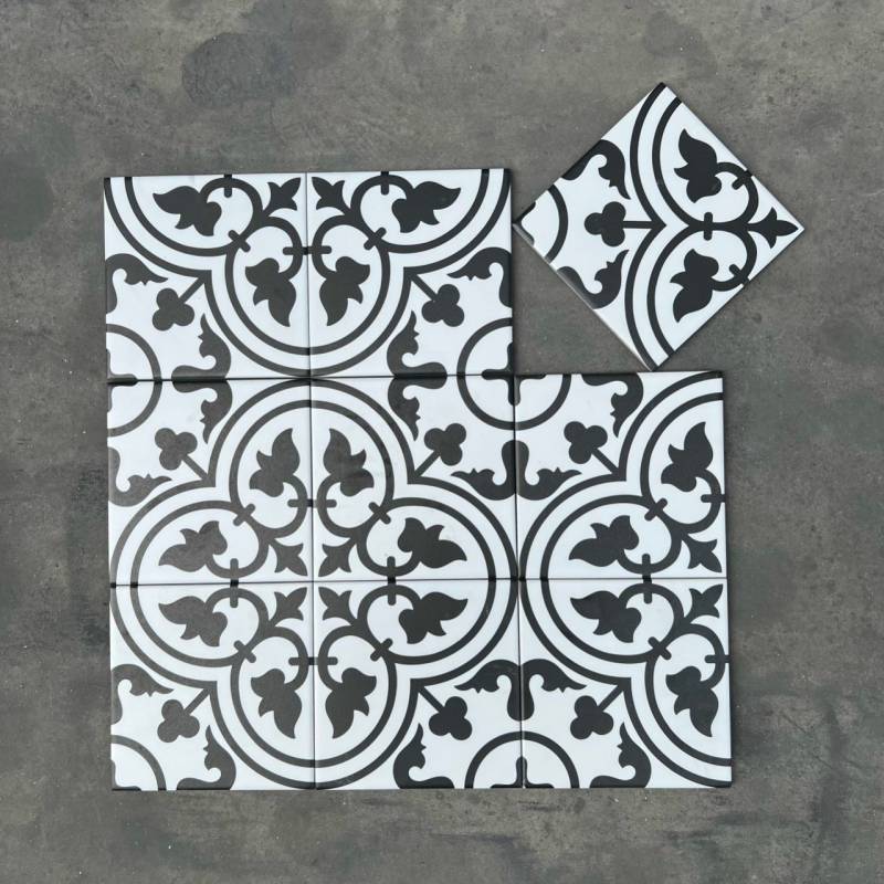 Gạch Bông KT 200x200mm mã DC222 (BD trắng) - Daisan Store