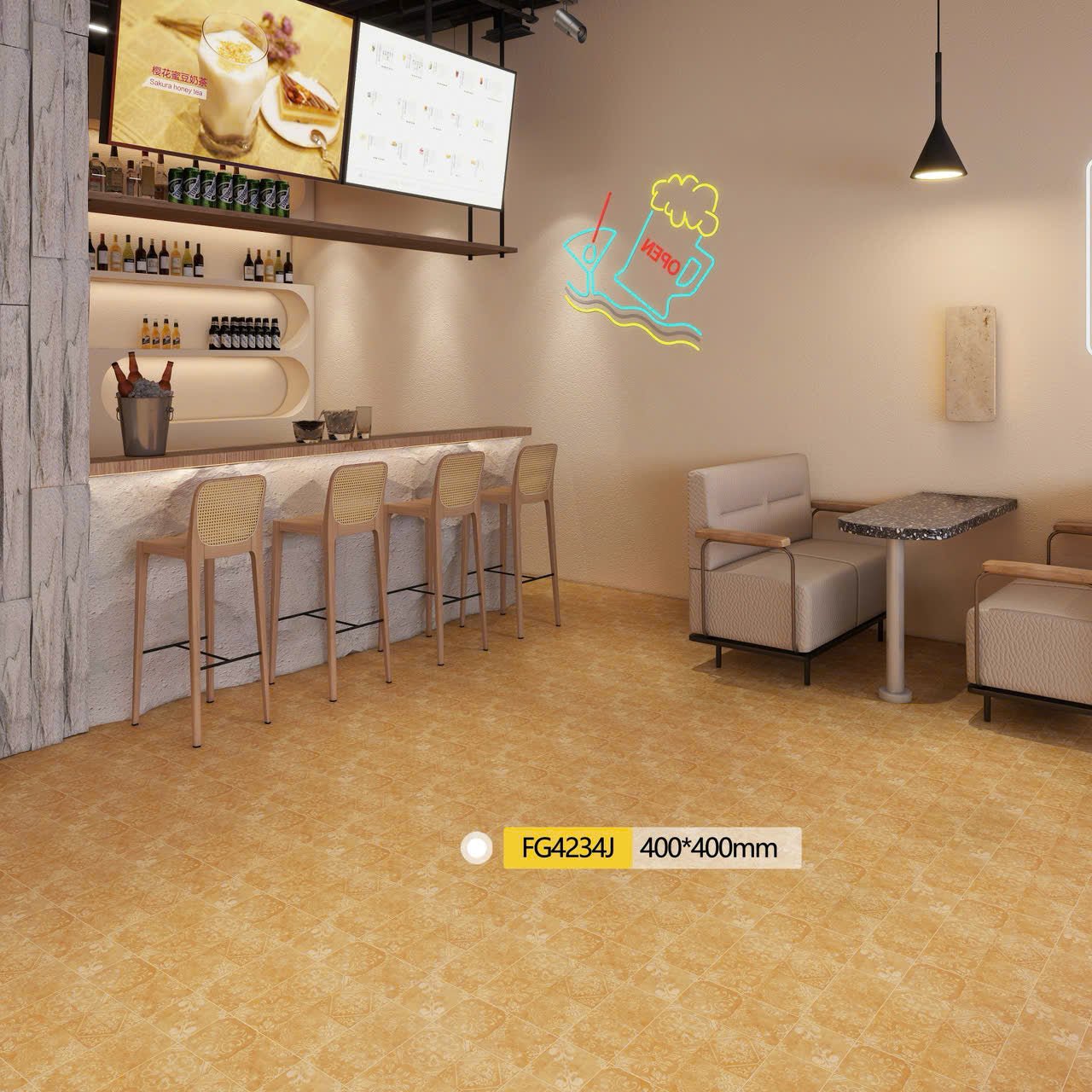 Gạch Bông KT 400x400mm mã FG4234J - Daisan Store