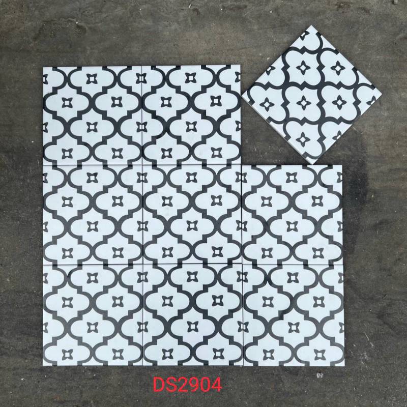 Gạch bông men 200x200mm DS2904 (BD trắng) - Daisan Store
