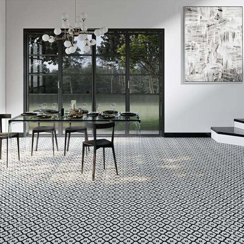 Gạch bông men 200x200mm DS2904 (BD trắng) - Daisan Store