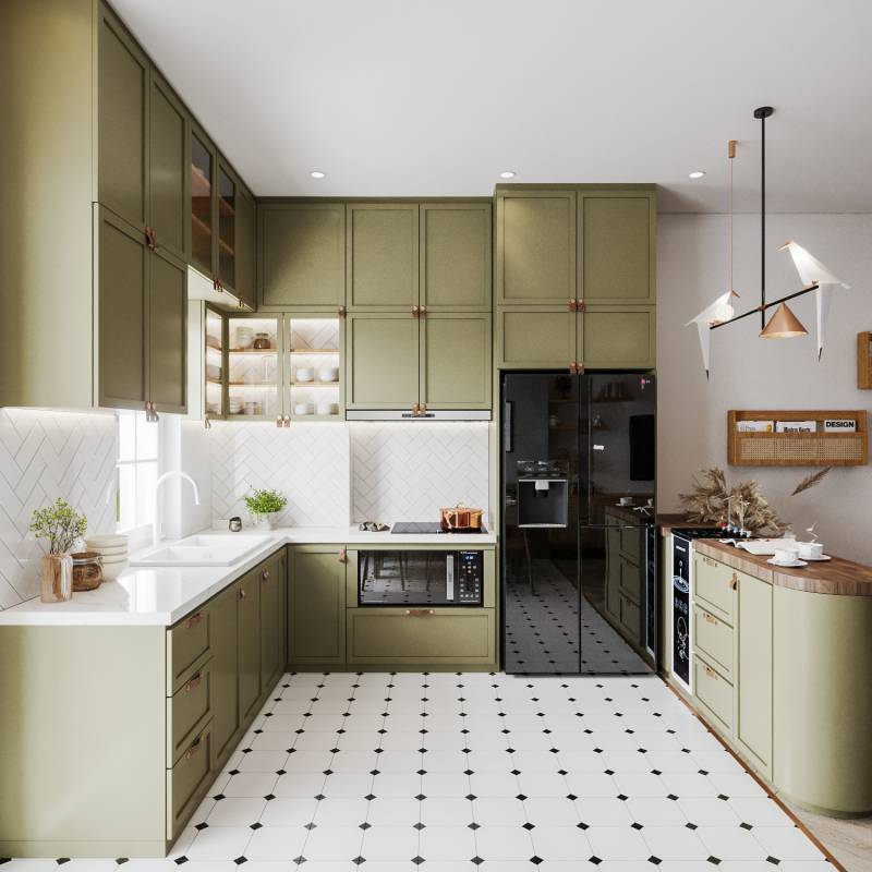 Gạch bông men KT 200x200mm mã F2118 (BD vàng) - Daisan Store