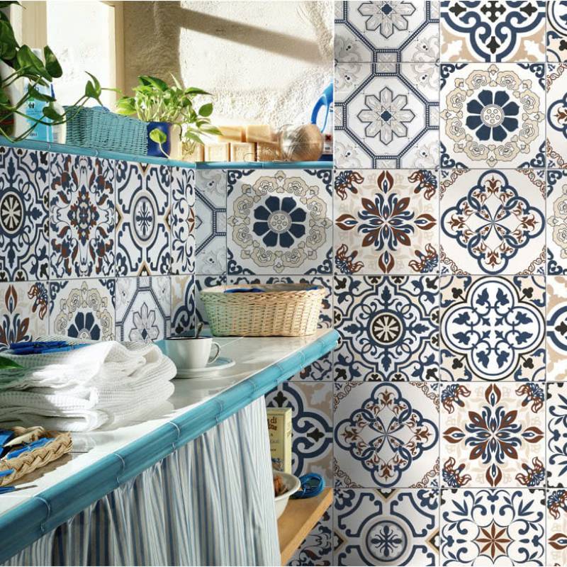 Gạch Bông Mix KT 200x200mm mã 20109 (BD Trắng) - Daisan Store