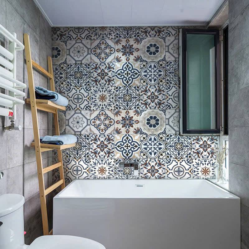 Gạch Bông Mix KT 200x200mm mã 20109 (BD Trắng) - Daisan Store