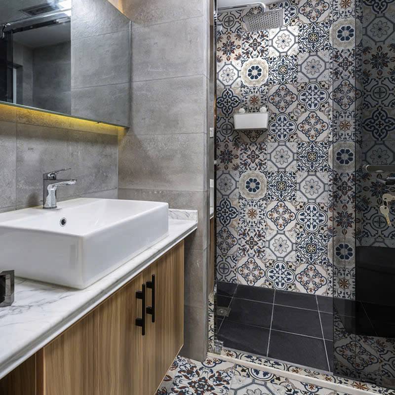 Gạch Bông Mix KT 200x200mm mã 20109 (BD Trắng) - Daisan Store