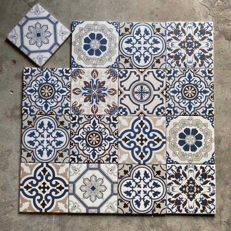 Gạch Bông Mix KT 200x200mm mã 20109 (BD Trắng) - Daisan Store