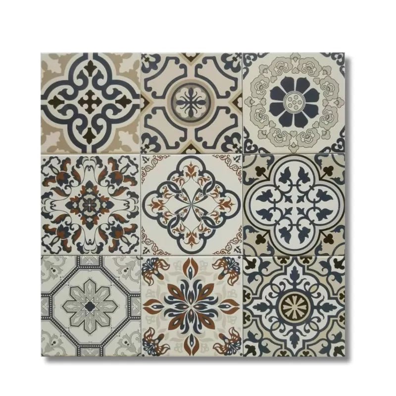 Gạch Bông Mix KT 200x200mm mã 20109 (BD Trắng) - Daisan Store