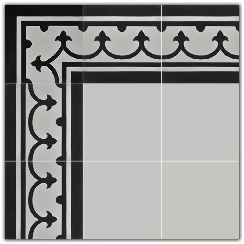 Gạch Bông viền KT 200x200mm P201 - H1 - Daisan Store