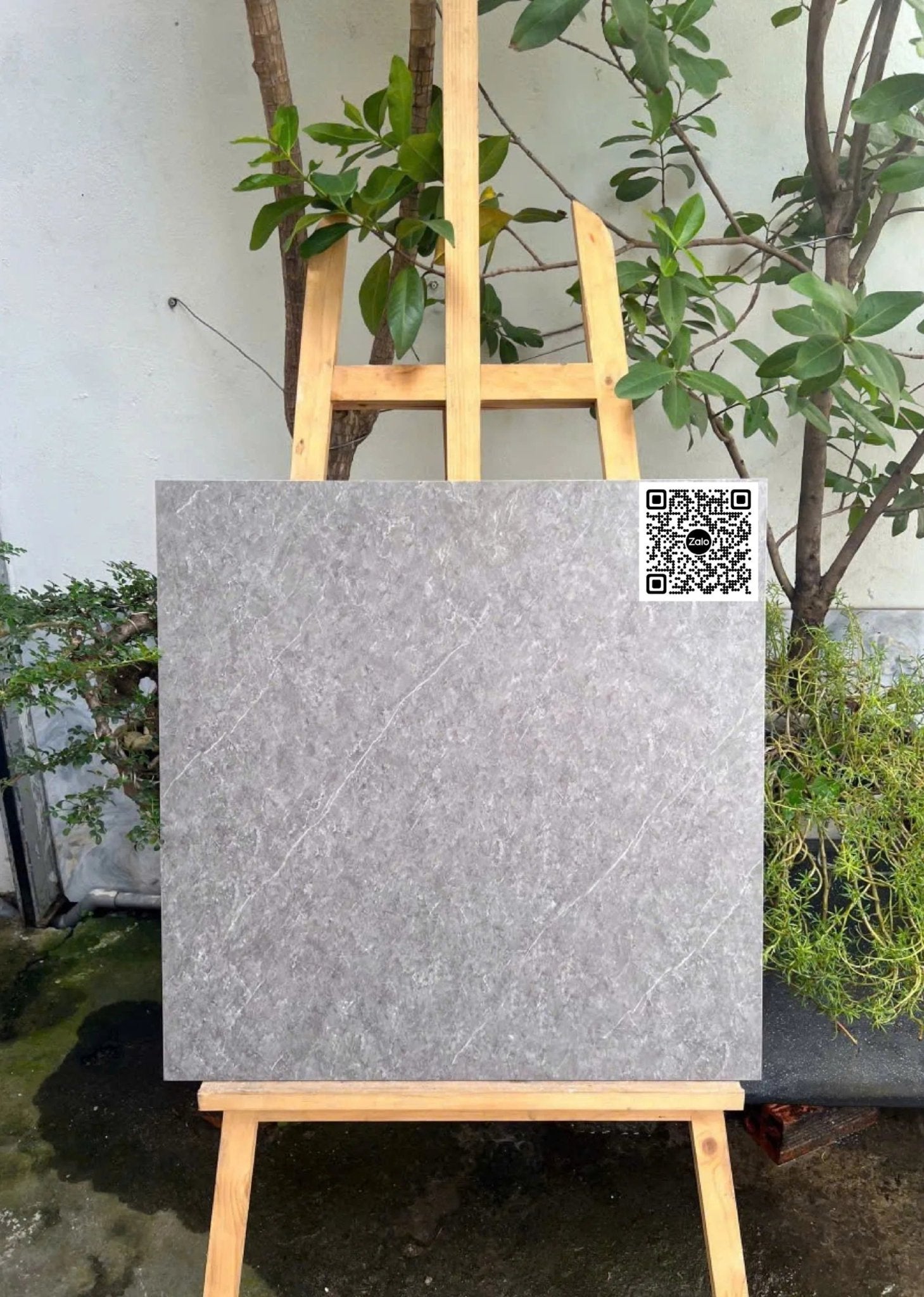 Gạch Đá 60x60 Ốp Lát xám đậm vân trắng - Daisan Store