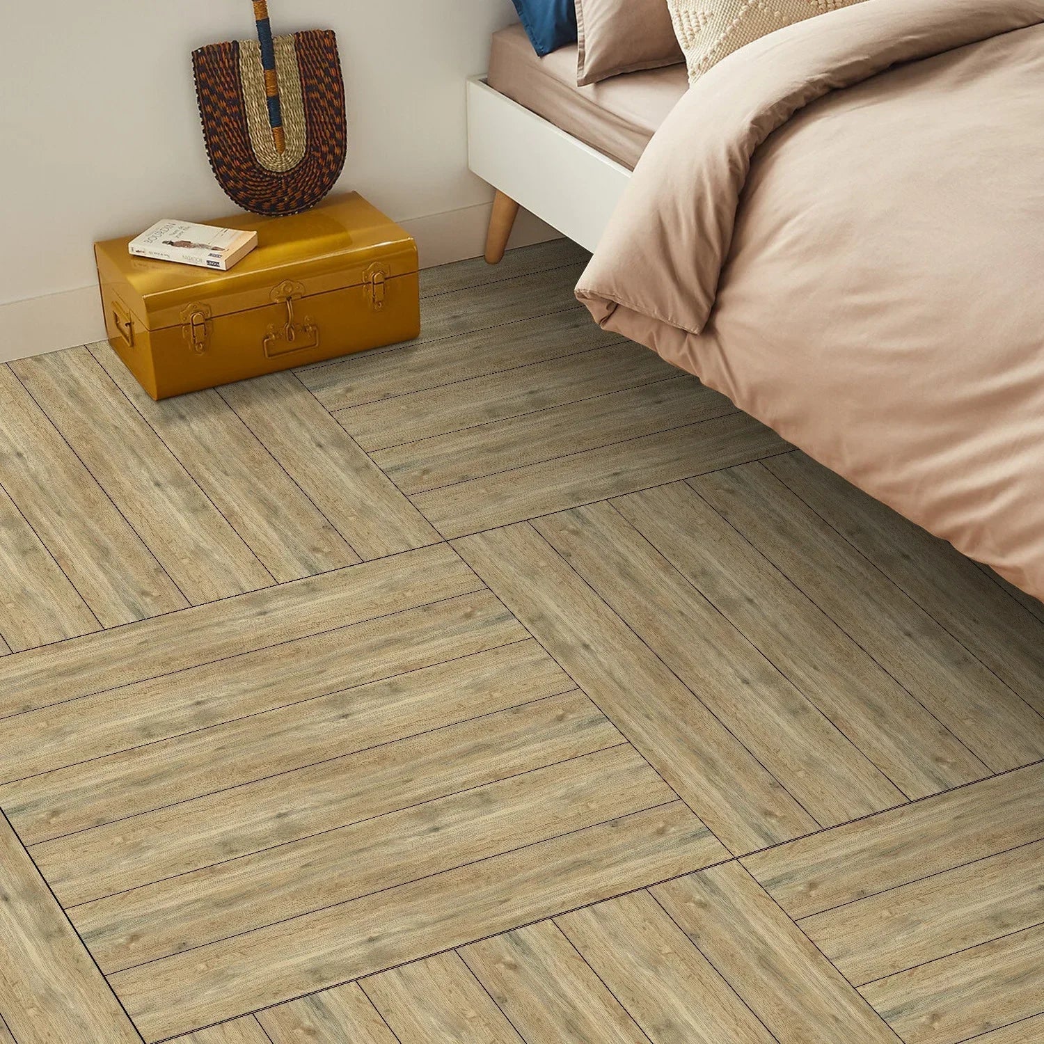 Gạch Dán Sẵn Sàn Tường PVC 6X36 Chống Thấm 1 5 10 15Miếng - Daisan Store