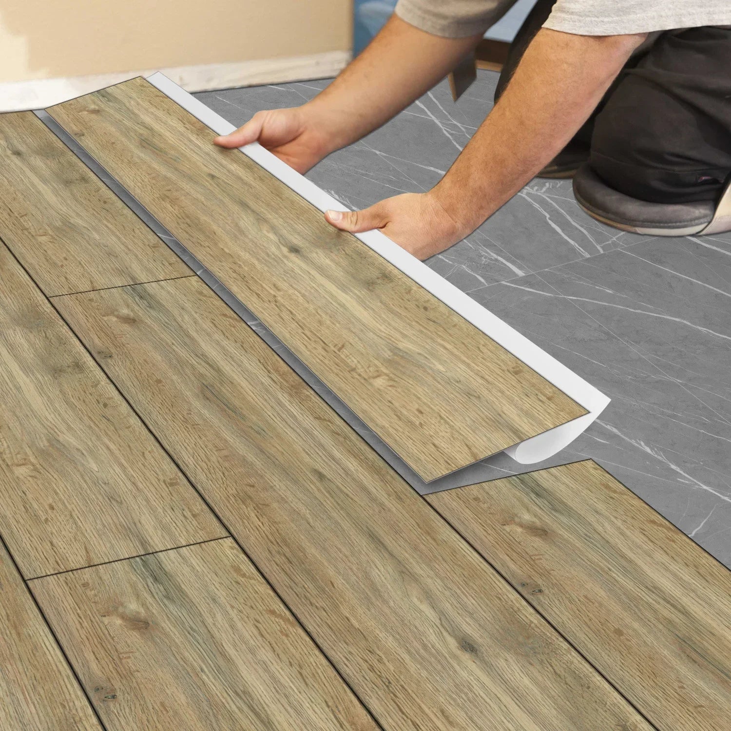 Gạch Dán Sẵn Sàn Tường PVC 6X36 Chống Thấm 1 5 10 15Miếng - Daisan Store