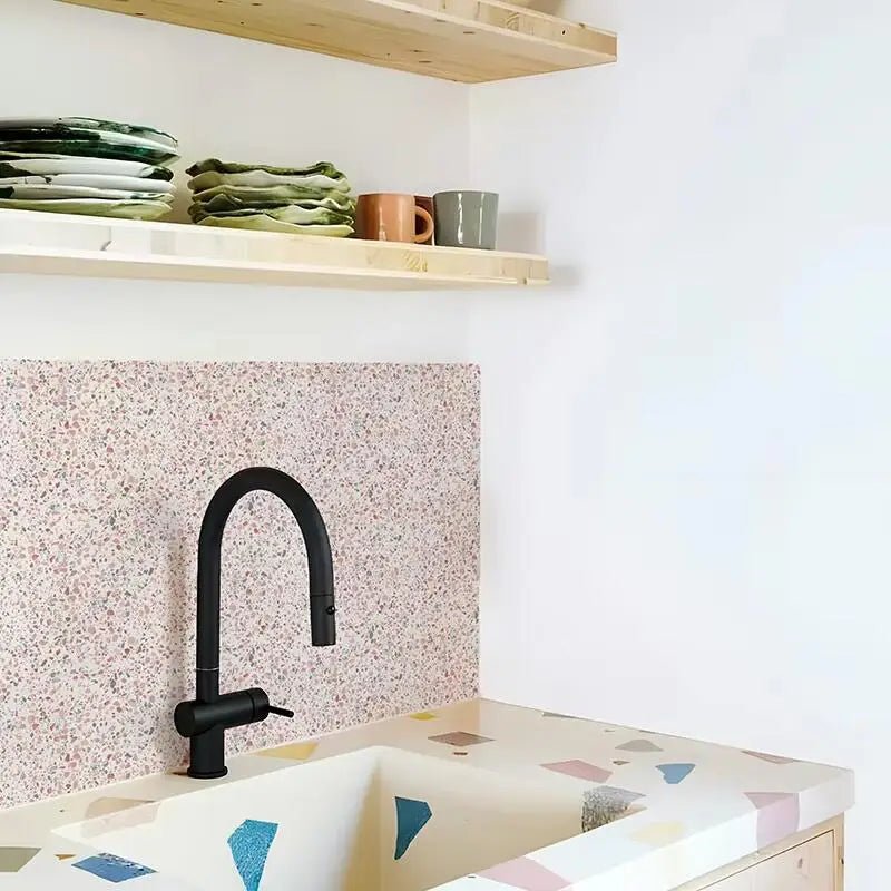 Gach Dan Terrazzo Hong Chong Tham Dan Tuong Phong Tam Va Bep - Daisan Store